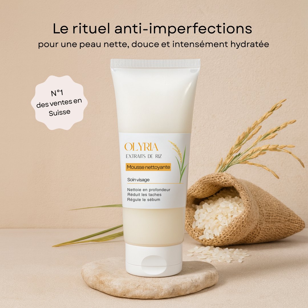 Schiuma detergente al riso 4 in 1