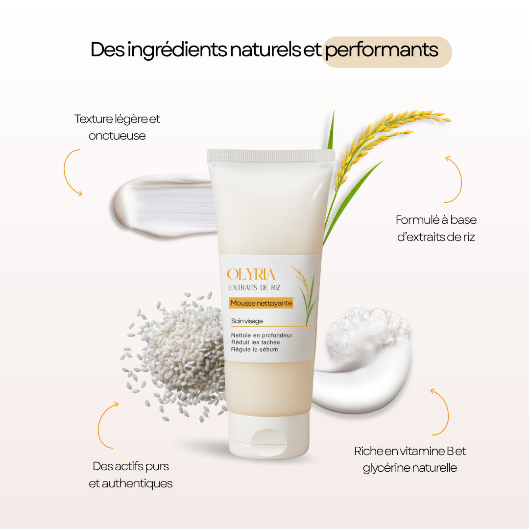Mousse Nettoyante au Riz