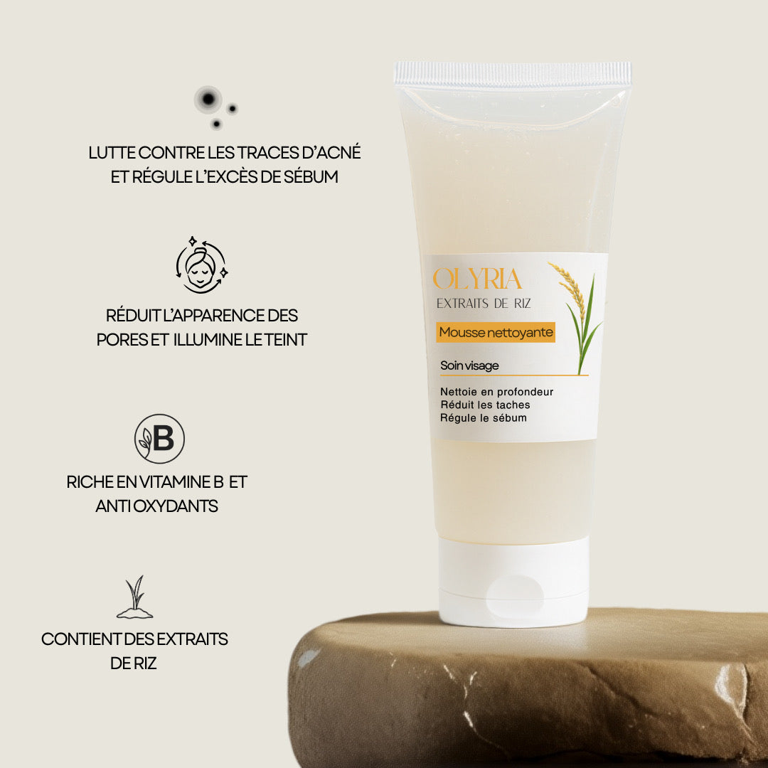 Schiuma detergente al riso 4 in 1